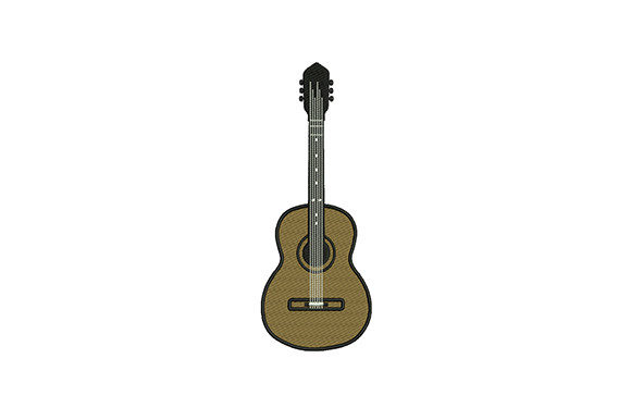 Acoustic Guitar Embroidery