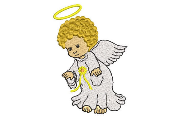 Baby Angel Embroidery Design