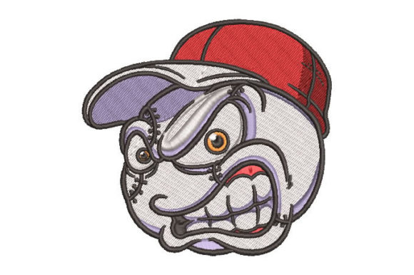 Baseball Ball Face Embroidery