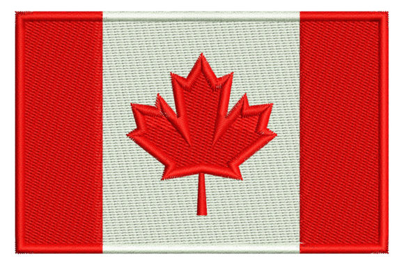 Canada Flag Embroidery Design
