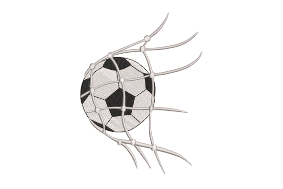 Castle Net Football Embroidery