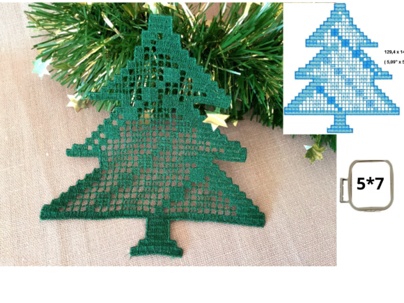 Christmas Tree FSL Embroidery