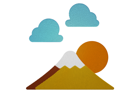 High Mountain Embroidery Design