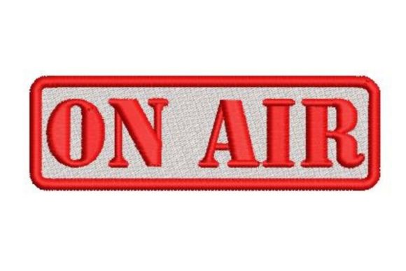 On Air Sign Embroidery Design