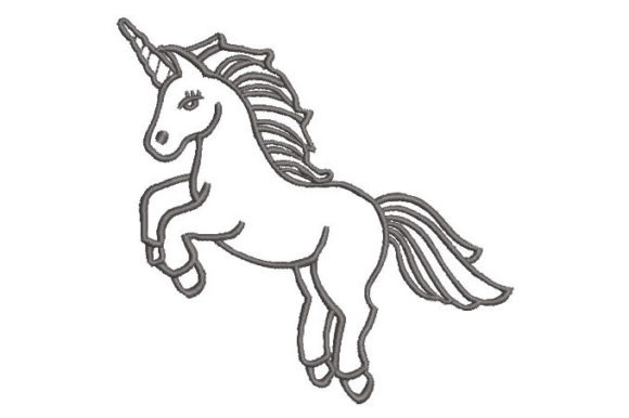 Pony Unicorn Outline Review