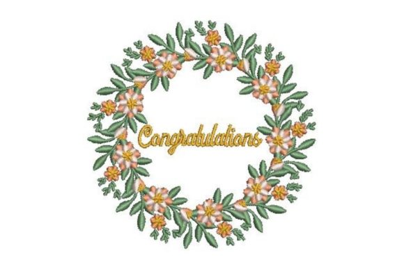 Review: Congratulations Embroidery Design